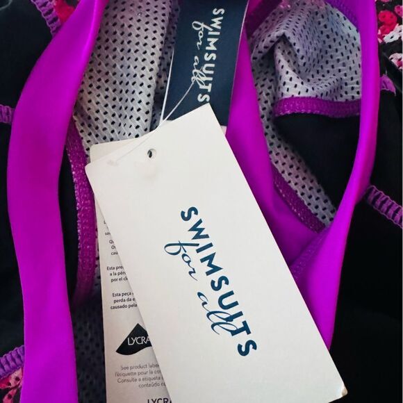 Swimsuits for All Chlorine Resistant Zip Front Long Sleeve Swim Shirt Size 30 - Picture 4 of 4